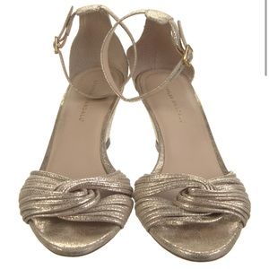 Loeffler Randall Allegra Metallic Sandal, Gold, Size 10
